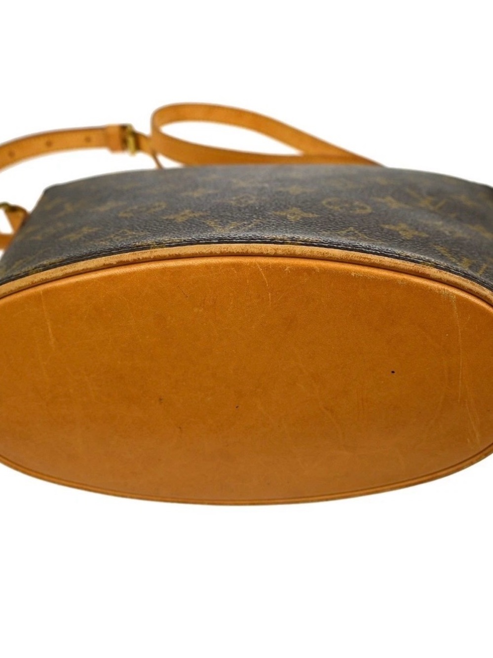 💯 Authentic Louis Vuitton Monogram Crossbody DROUOT with Tan Vachetta Strap - Picture 6 of 10